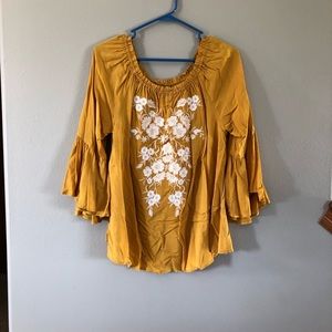 Marigold Bell Sleeves Top
